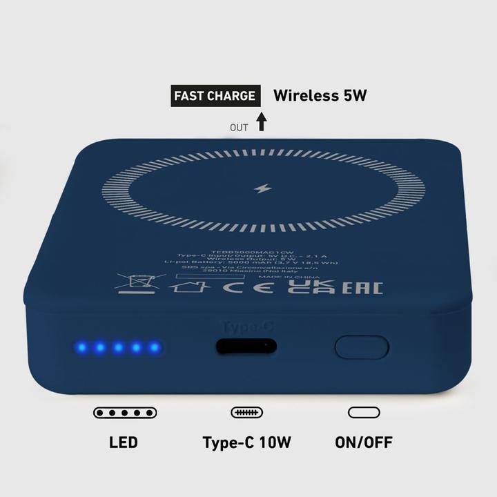 Produktbild SBS 5000 mAh kabellose magnetische Powerbank (5000 mAh)