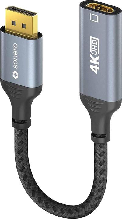 Actual product image Sonero DisplayPort – HDMI (HDMI, 20 cm)