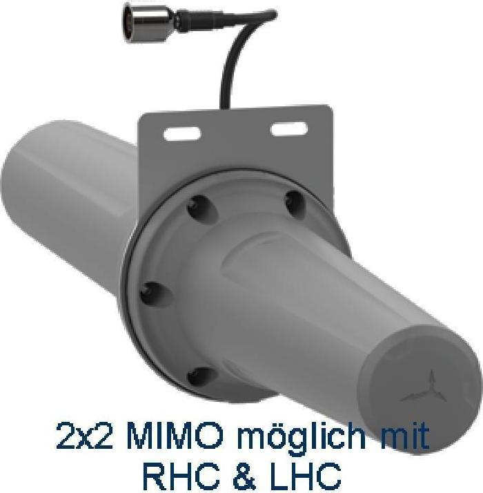 Produktbild Poynting 42651 - A-HELI-0012-V3-01-L 1x WiFi zirkular polarisierte Antenne, IP65 Outdoor (WLAN)