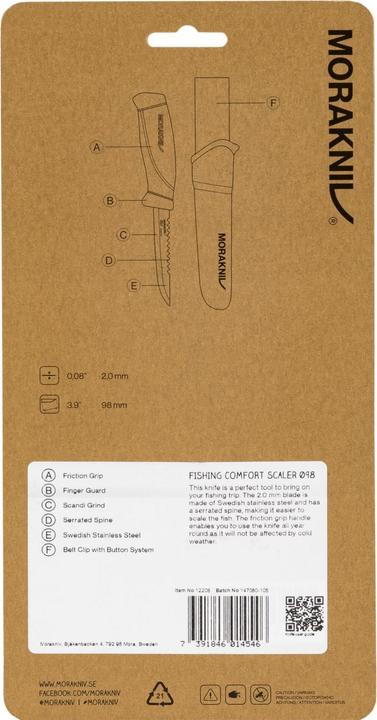 Produktbild Morakniv Survival Knife Fishing Comfort Scaler 098 (S) (9.80 cm)