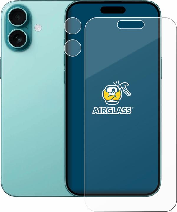 Produktbild BROTECT Schutzglas Schutzfolie Glas Folie Displayschutz klar (1 Stück, Apple iPhone 16 Plus)