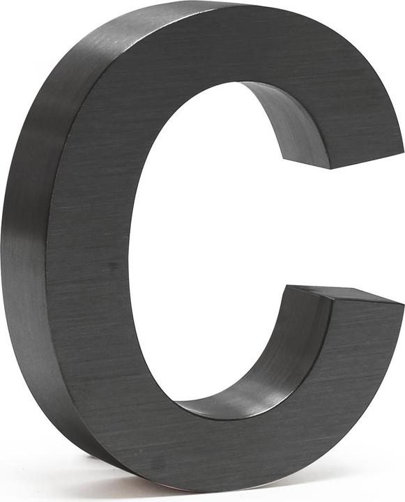 Produktbild Wiltec Hausnummer c Edelstahl Hausnummer modern 3D-Design rostfrei