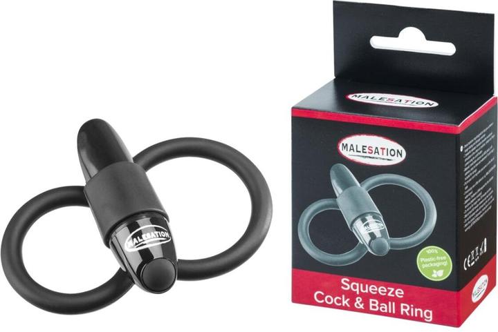 Image du produit Malesation Cock & Ball Ring avec vibration (4.20 cm)