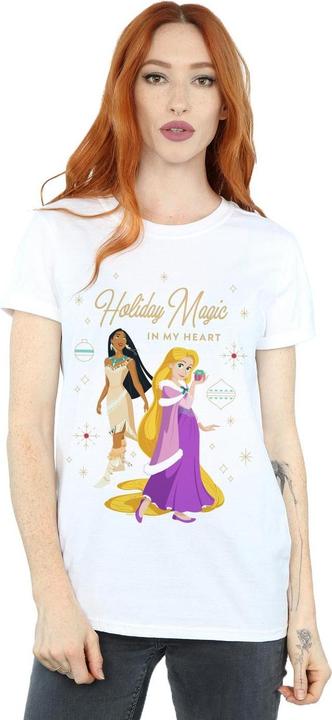 Immagine prodotto Disney Princess Holiday Magic In My Heart Maglietta Ampia Donna (XL)