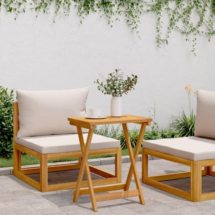 Actual product image VidaXL Folding acacia garden table (36 cm)