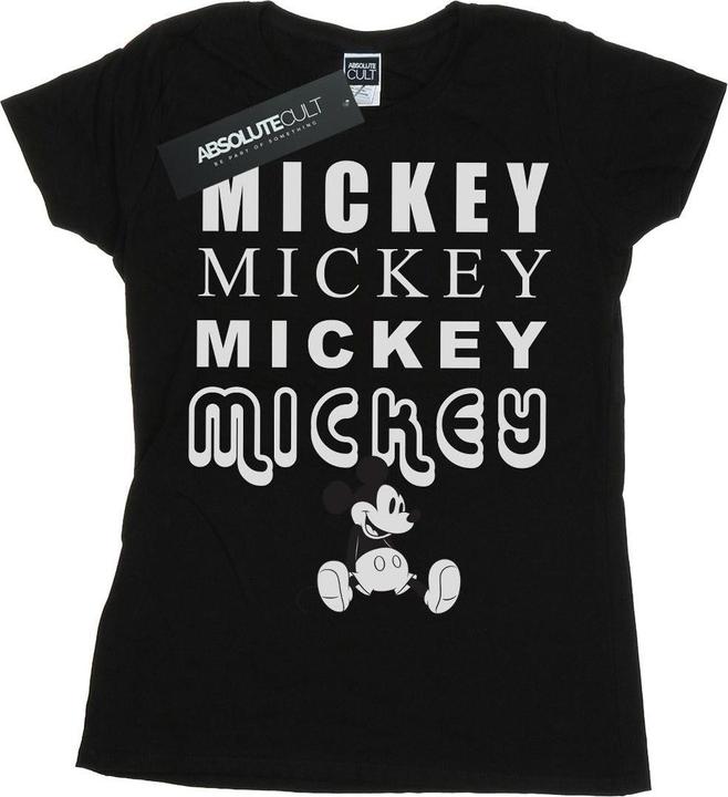Actual product image Disney Womens/Ladies Mickey Mouse Sitting Cotton T-Shirt (M)