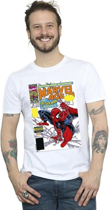 Actual product image Mens Spider-Man Age Comic Cover T-Shirt (3XL)