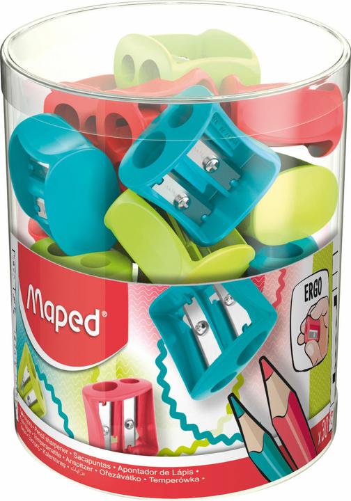 Image du produit Maped Taille-crayon double Vivo, en plastique, présentoir de 30 pièces