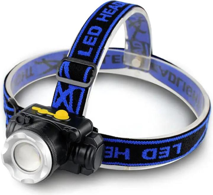 Immagine prodotto Techsuit - Head Lamp (HL-A-05) - Flashlight with Li-Ion Battery, Highlight LED T6 - Black