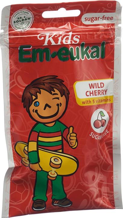 Em-eukal Kids Wild Cherry sans sucre (1 pcs, 75 g)