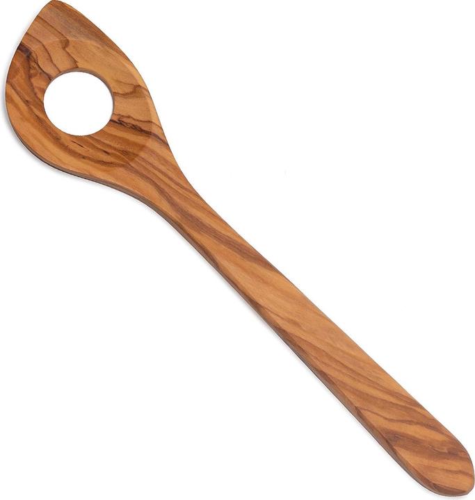 Produktbild Natura Punto Lochkelle mit Spitze, Küchenhelfer, 30 cm, Olivenholz