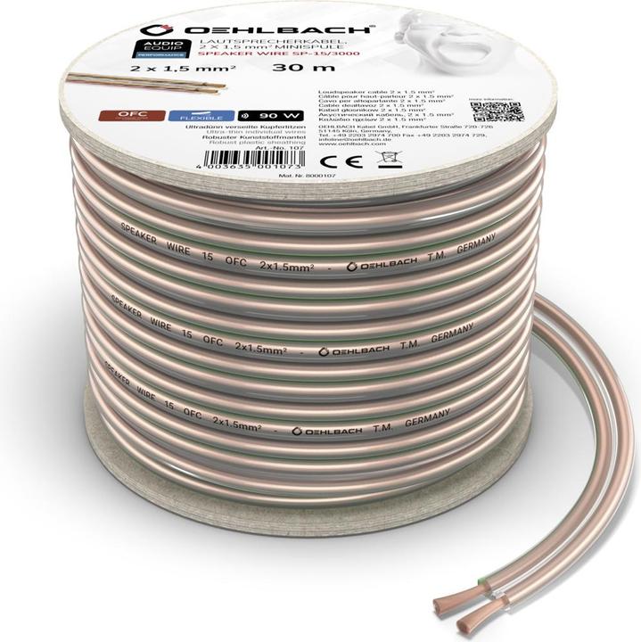 Produktbild Oehlbach Speaker Wire SP15 (30 m, 1.50 mm²)