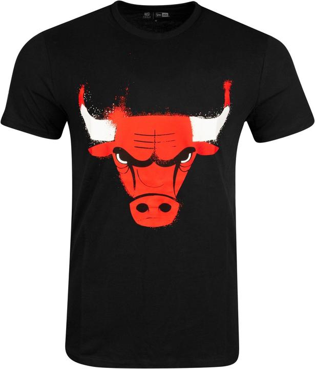 New Era NBA Shirt - SPRAY Chicago Bulls schwarz - XS (XS)