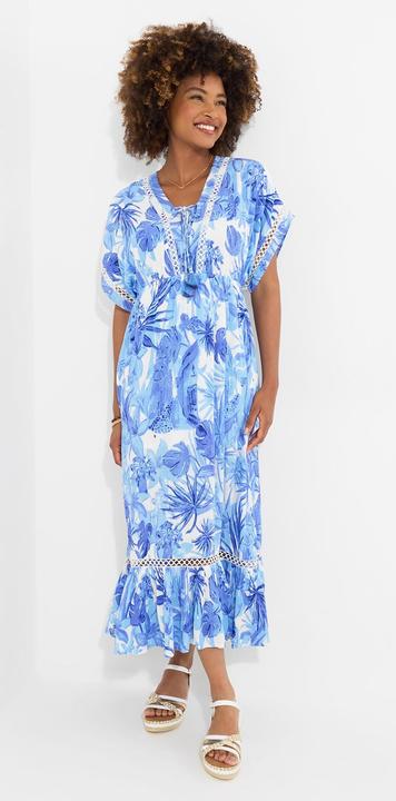 Produktbild Joe Browns Petite Tropical Print Kimono Sleeve Boho Tassel Maxi Dress (12)