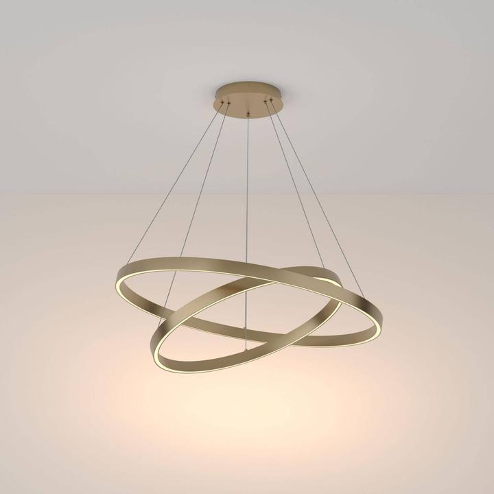 Immagine prodotto Maytoni Lampada a sospensione Rim LED, luce a sospensione 2x 88W ottone 85Ra bianco caldo (2600 lm)