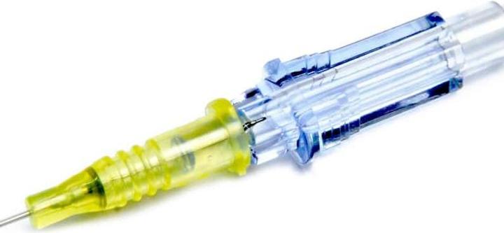 Produktbild BD Insyte Venenverweilkatheter ohne Flügel und Zuspritzventil G 24 / 0,7 x L 19 mm gelb