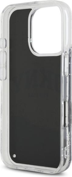 Actual product image DKNY DKHCP16LLBNAEK iPhone 16 Pro 6.3" black/black hardcase Liquid Glitter Arch Logo (Apple iPhone 16 Pro)
