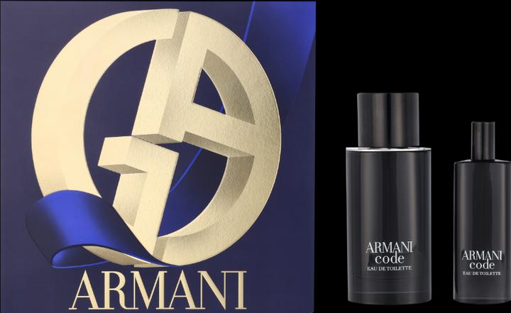 Actual product image Giorgio Armani Code Homme Set Eau de Toilette 75ml + Eau de Toilette 15ml (Eau de toilette, 90 ml)