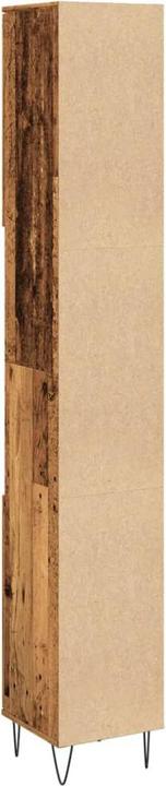 Productafbeelding VidaXL Badkamerkast Hoge kast Badkamermeubel Kast oude houtlook (30 x 30 x 190 cm)