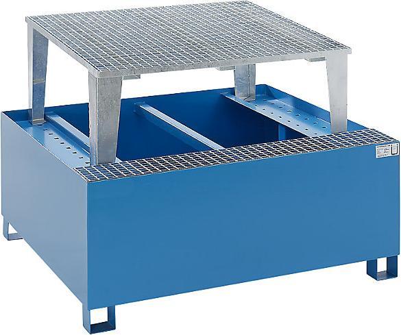 Immagine prodotto eurokraft basic Vaschetta di raccolta in acciaio per contenitore cisterna IBC/KTC (1000 l)
