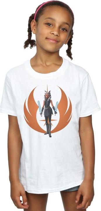 Immagine prodotto Star Wars Clone Wars Ahsoka Rebel Pose Maglietta Ragazze (140, 146)