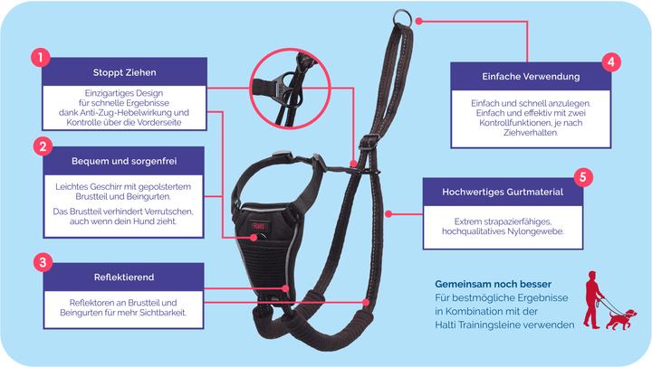 Immagine prodotto Company of Animals Imbracatura Halti No Pull Anti-pull M (M, Cane, Generale)