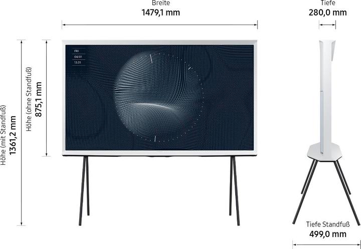 Actual product image Samsung The Serif QE65LS01B (65", LS01B, QLED, 4K, 2022)