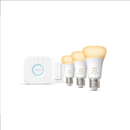 Produktbild Philips Hue White Ambiance Starter Set (E27, 11 W, 1100 lm, 3 x, F)