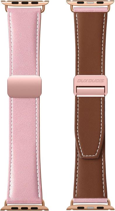 Actual product image Dux Ducis YA Strap (42 mm, 44 mm, 45 mm, 49 mm, Calfskin, Apple Watch Series 1, Apple Watch Series 2, Apple Watch Series 3, Apple Watch Series 4, Apple Watch Series 5, Apple Watch Series 6, Apple Watch Series 7, Apple Watch Series 8, Apple Watch Series 9, Apple Watch SE, Apple Watch Ultra, Apple Watch Ultra 2)
