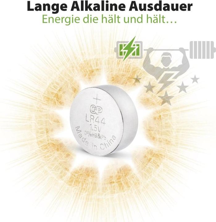 Produktbild GP Batteries Alkaline Cell (2 Stk., LR44, 110 mAh)