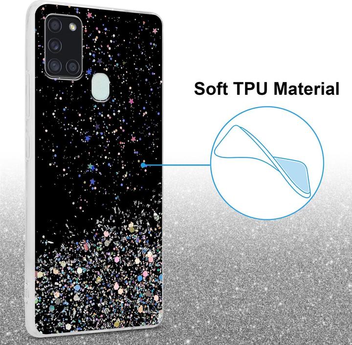 Actual product image Cadorabo TPU cover sparkling glitter (Samsung Galaxy A21s)