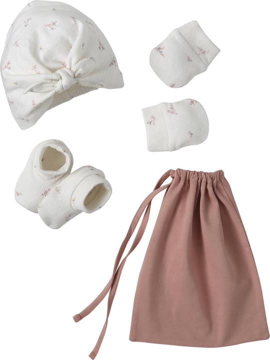 Immagine prodotto Vertbaudet Mädchen Baby-Set: Mütze, Fäustlinge, Schühchen & Beutel