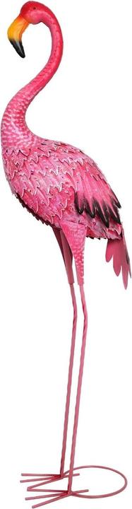 Produktbild Hermex Flamingo Metall Gartendekoration Dekofigur Gartenskulptur Gartenfigur
