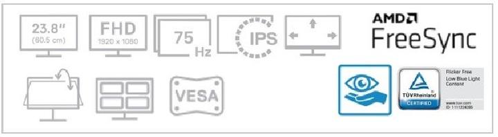 Productafbeelding Dell S2421HN 23,8" IPS 16:9 210-AXKS (1920 x 1080 Pixels, 23.80")