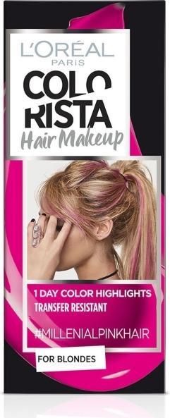 Produktbild L'Oréal Paris L'Oreal Colorista Hair Makeup Temporäre Haarfarbe #MillennialPinkHair 30ml.