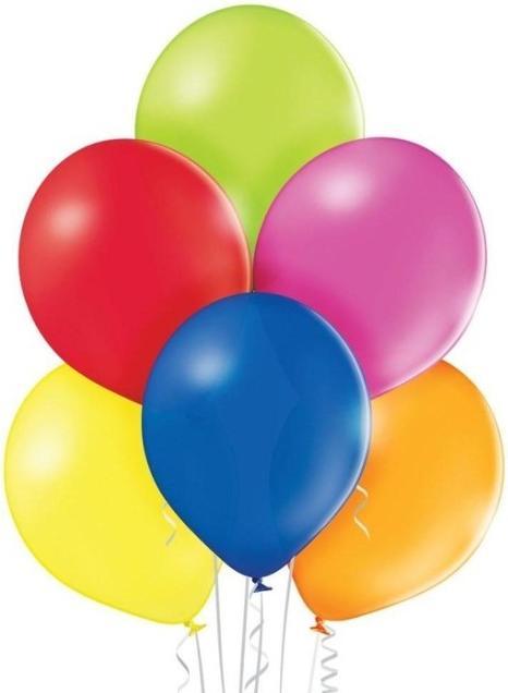 Image du produit Belbal 25 ballons ronds décoratifs Ø 33 cm PASTEL ASSORTI