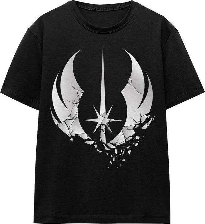 Actual product image Star Wars Unisex Adult Jedi Obi Wan Kenobi Shattered T-Shirt (S)