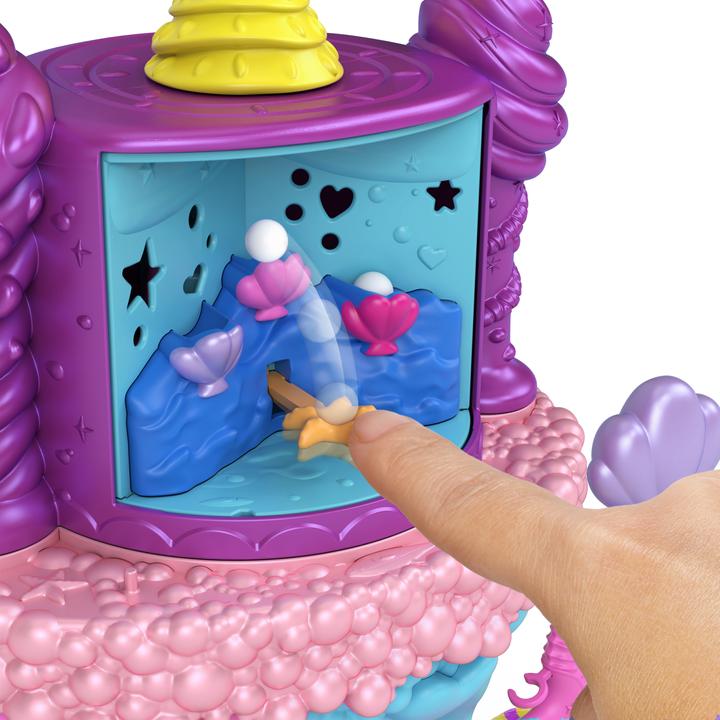 Actual product image Polly Pocket Pollyville Rainbow Funland Mermaid Princess Ride
