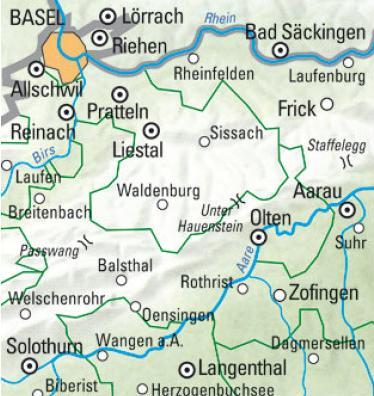 Produktbild Wanderkarte Basel