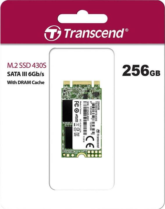 Produktbild Transcend 430S (256 GB, M.2 2242)