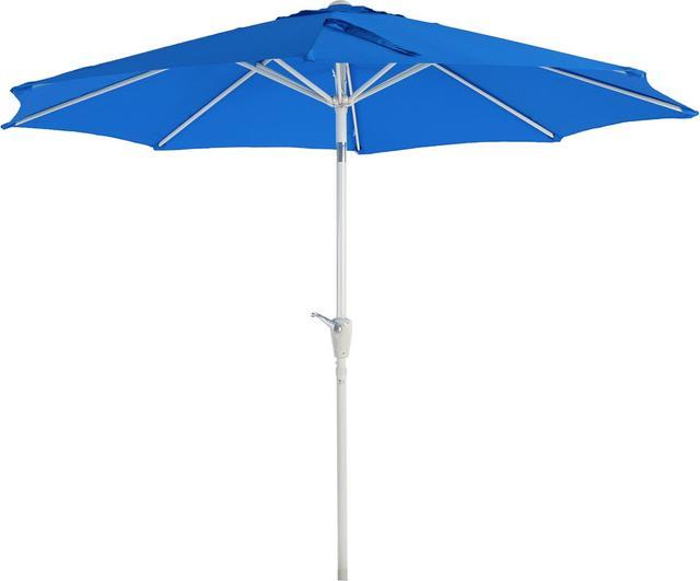 Immagine prodotto Swisshandel24 Ombrellone, ombrellone da giardino, Ø 2,7m inclinabile poliestere/alluminio 5kg - blu (2.70 m)