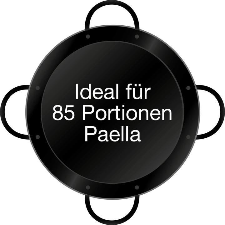 Produktbild All'Grill Paella-Pfanne emailliert Ø 100 cm mit 4 Griffen (100 cm, Paella Pfanne, Emaille, Stahl)