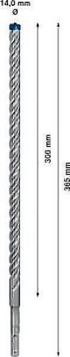 Actual product image Bosch Professional Zubehör Expert SDS plus-7X hammer drill, 14 x 300 x 365 mm (14.00 millimetres)
