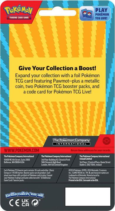 Productafbeelding Pokémon Blister Booster Doppelpack (Jan2024) Checklane Footprint *Englische Version* (Engels, Blisterverpakking)