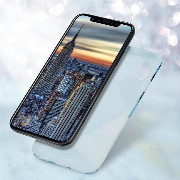 Actual product image Cadorabo IMD TPU Colorful Marble Cover (Apple iPhone X)