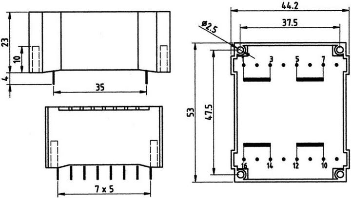 Produktbild Weiss Elektrotechnik UI 30-Flachtransformator 6 VA