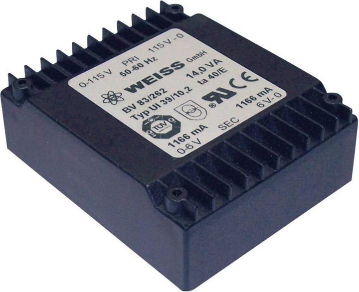 Produktbild Weiss Elektrotechnik UI 39-Flachtransformator 14 VA