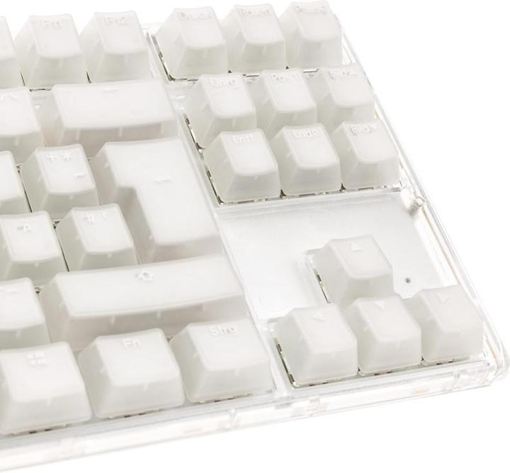 Produktbild Ducky One 3 Aura White TKL Gaming Tastatur, RGB LED - MX-Silent-Red (DE, Kabelgebunden)