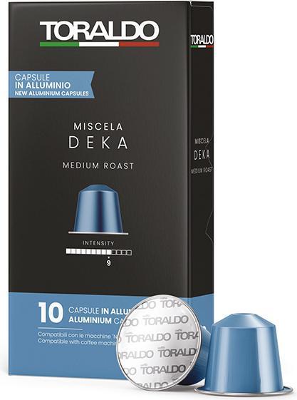 Produktbild Caffè Toraldo Nespresso Kapseln Deka Koffeinfrei (10 Kapseln Alu) (10 x Port.)
