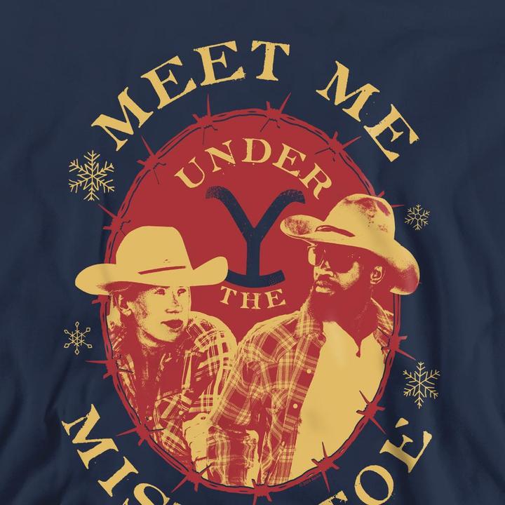 Produktbild Yellowstone Meet Me Under The Mistletoe Sweatshirt weihnachtliches Design (L)